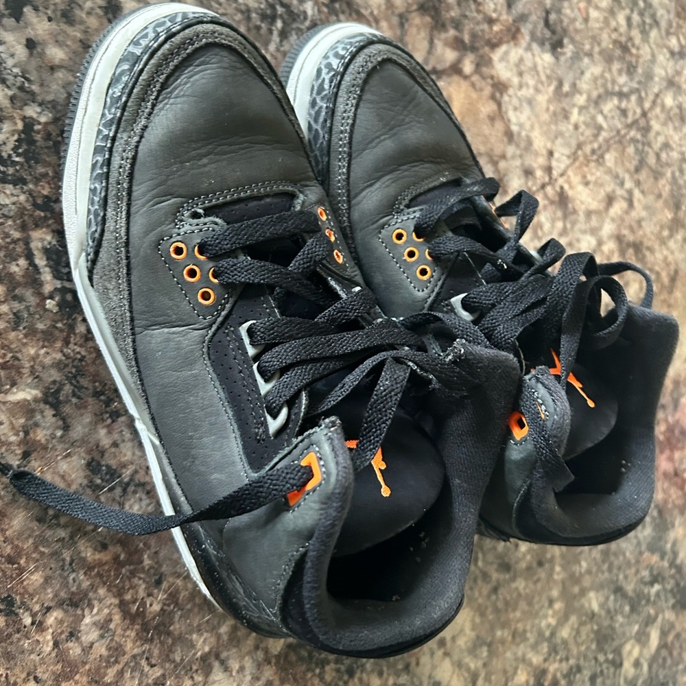 Jordan 3 retro fear pack Black and Orange Sneakers